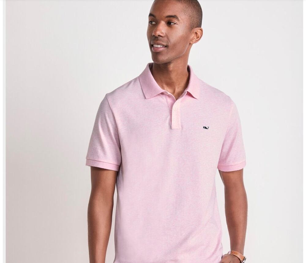 Vineyard Vines men’s Edgarton light pink short sleeve pique polo shirt XXL